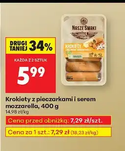 Biedronka Krokiety z pieczarkami i serem mozzarella Biedronka oferta