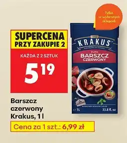 Biedronka Barszcz czerwony 1 l Krakus oferta