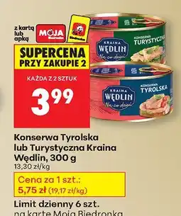 Biedronka Konserwa Tyrolska Kraina Wędlin oferta