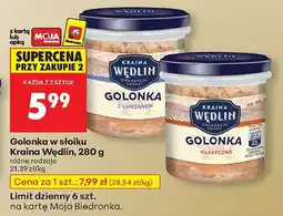 Biedronka Golonka w słoiku różne rodzaje Kraina Wędlin oferta