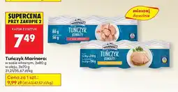 Biedronka Tuńczyk w sosie własnym 3-pak Marinero oferta