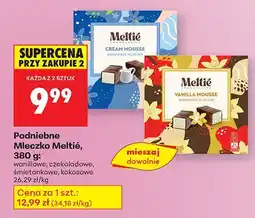 Biedronka Podniebne Mleczko waniliowe Meltié oferta