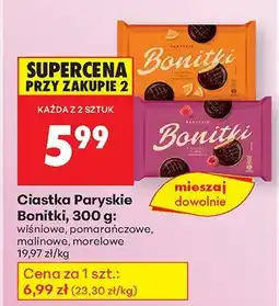 Biedronka Ciastka Paryskie wiśniowe Bonitki oferta