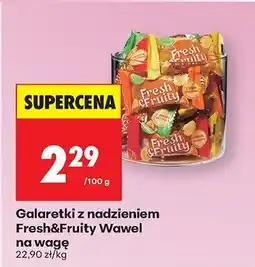 Biedronka Galaretki z nadzieniem Fresh&Fruity na wagę Wawel oferta