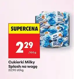 Biedronka Cukierki na wagę Milky Splash oferta