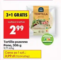 Biedronka Tortilla pszenna Pano oferta