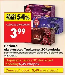 Biedronka Herbata ekspresowa passionfruit Teekanne oferta