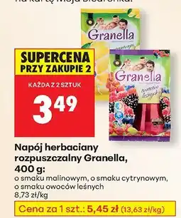 Biedronka Napój herbaciany rozpuszczalny o smaku malinowym Granella oferta