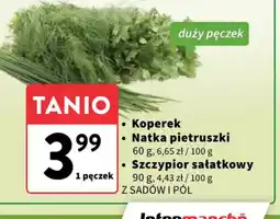 Intermarche Koperek, Natka pietruszki, Szczypior sałatkowy oferta