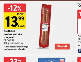 Intermarche Kiełbasa podwawelska oferta