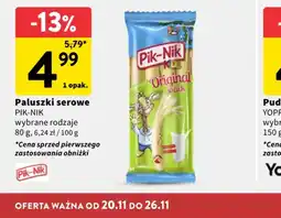 Intermarche Paluszki serowe oferta