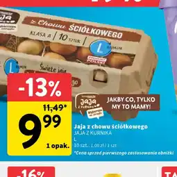 Intermarche Jaja z chowu ściółkowego oferta