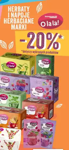 Intermarche HERBATY I NAPOJE HERBACIANE MARKI O la la! oferta