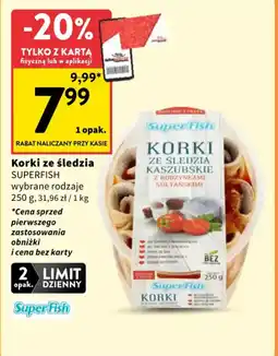 Intermarche Korki ze śledzia SUPERFISH oferta