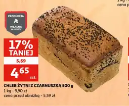 Auchan CHLEB ZYTNI Z CZARNUSZKA oferta