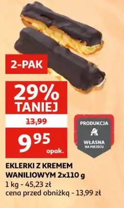 Auchan EKLERKI Z KREMEM WANILIOWYM oferta