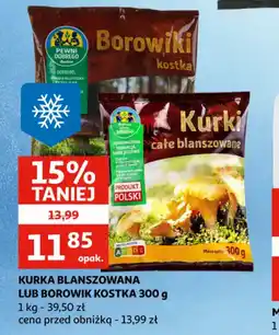 Auchan KURKA BLANSZOWANA LUB BOROWIK KOSTKA oferta