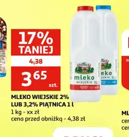 Auchan MLEKO WIEJSKIE oferta