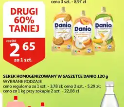 Auchan Serek Homogenizowany w Saszetce Danio oferta
