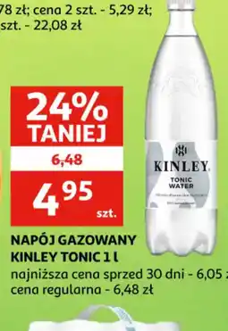 Auchan NAPOJ GAZOWANY KINLEY TONIC oferta
