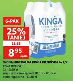 Auchan Woda Mineralna Kinga Pienińska oferta