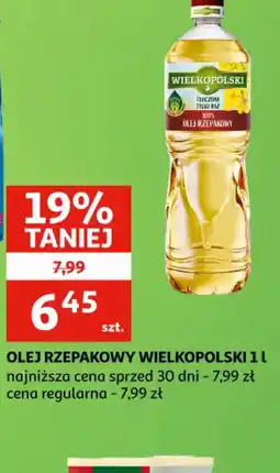 Auchan Olej rzepakowy Wielkopolski oferta