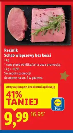 Lidl Schab wieprzowy bez kości Rzeźnik oferta