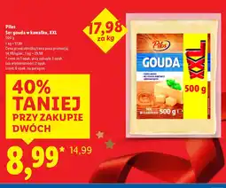 Lidl Ser gouda w kawałku XXL Pilos oferta