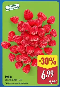 ALDI Maliny 125 g Aldi oferta