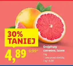 Lidl Grejpfruty czerwone, luzem Lidl oferta