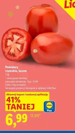 Lidl Pomidory rzymskie luzem Lidl oferta