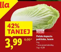 Lidl Kapusta pekińska Polska luzem Lidl oferta