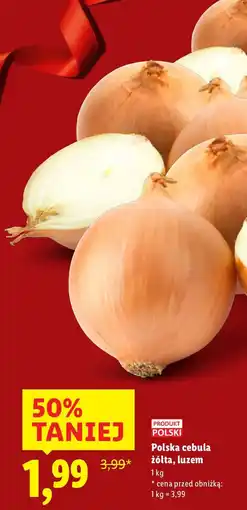 Lidl Cebula żółta Polska luzem Lidl oferta