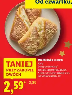 Lidl Drożdżówka z serem Lidl oferta