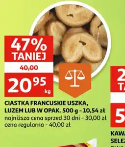 Auchan CIASTKA FRANCUSKIE USZKA oferta