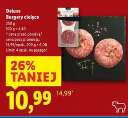 Lidl Deluxe Burgery cielęce oferta
