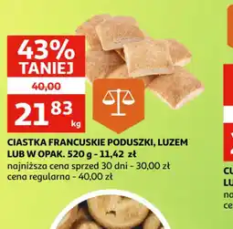 Auchan CIASTKA FRANCUSKIE PODUSZKI oferta