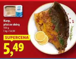 Lidl Karp, płat ze skórą Lidl oferta