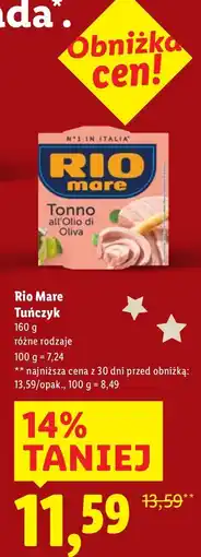 Lidl Tuńczyk Rio Mare oferta