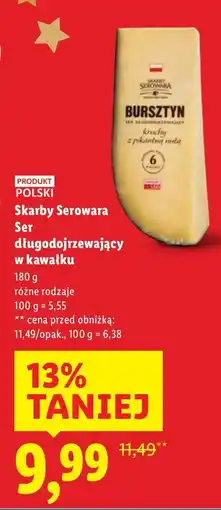 Lidl Ser długodojrzewający Skarby Serowara w kawałku oferta