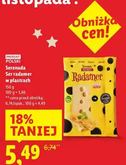 Lidl Ser radamer Serenada w plastrach oferta