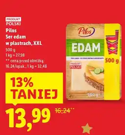 Lidl Ser edam Pilos w plastrach, XXL oferta