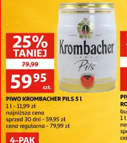 Auchan PIWO KROMBACHER PILS oferta