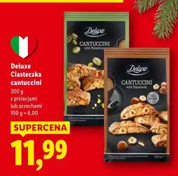 Lidl Ciasteczka cantuccini z pistacjami lub orzechami Deluxe oferta