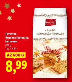 Lidl Kruche ciasteczka korzenne Favorina oferta