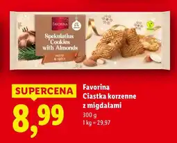 Lidl Ciastka korzenne z migdałami Favorina oferta