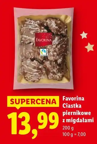 Lidl Ciastka piernikowe z migdałami Favorina oferta