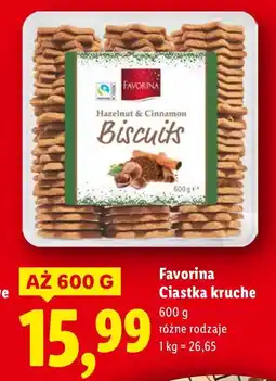 Lidl Ciastka kruche Favorina oferta