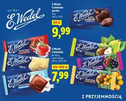Lidl Czekolada E.Wedel różne rodzaje oferta