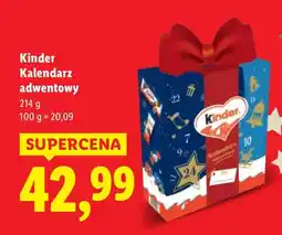 Lidl Kalendarz adwentowy Kinder oferta